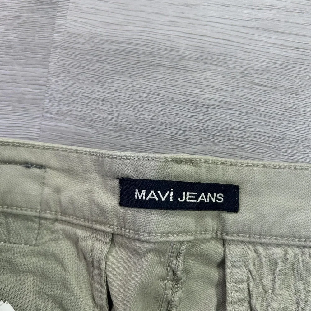 Mavi Pants Mens 34x30 Beige Edward Slim Straight Chino Casual Stretch Canvas